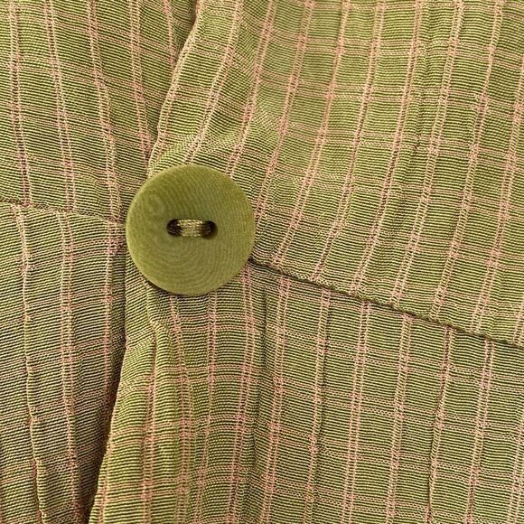 Flax Rayon Jacket Blazer Large - Picture 8 of 9